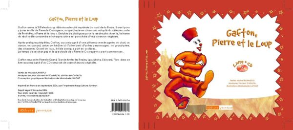 Couverture du livre et CD audio Gafton, Pierre et le Loup de Vincent Casalta
